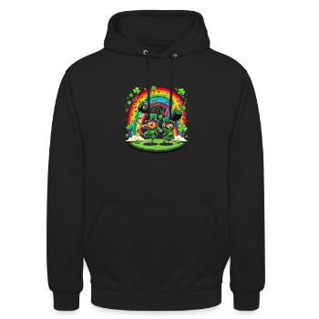 Irish Dancing Ireland Outfit Irish Music - Unisex Hoodie - Schwarz - Vorne - Alina (178cm) & Michal (187cm)