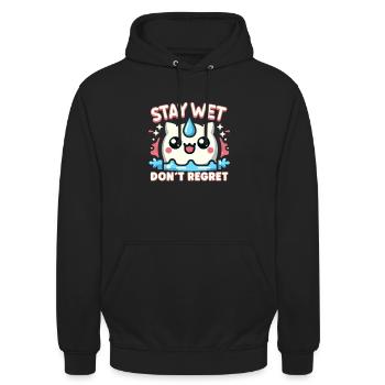 Hydration Drink Water Stay Hydrated Hydration - Unisex Hoodie - Schwarz - Vorne - Alina (178cm) & Michal (187cm)
