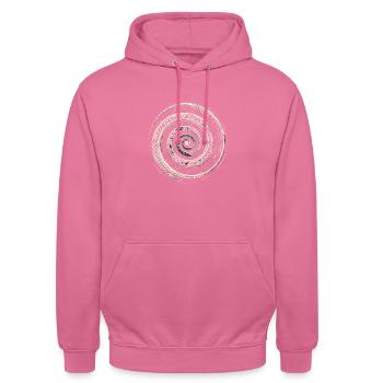 Pétroglyphe Art rupestre ancien Rock dessin indien - Sweat-shirt à capuche unisexe - rose - Devant - Alina (178cm) & Michal (187cm)