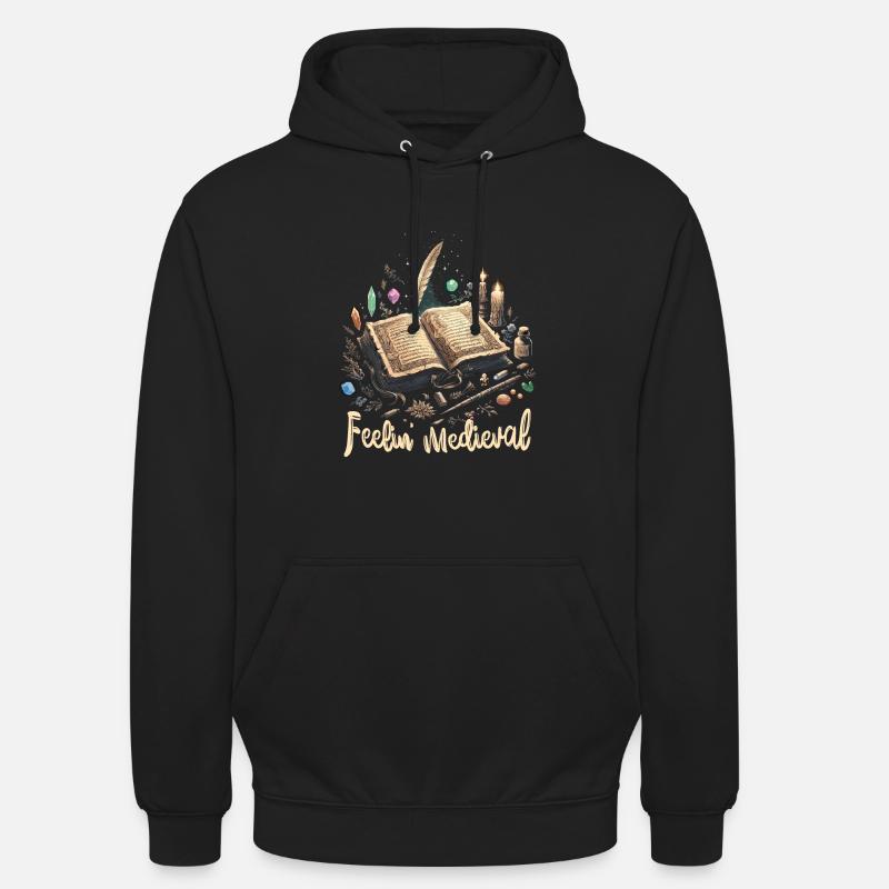 Marché médiéval - Sweat-shirt à capuche unisexe - noir