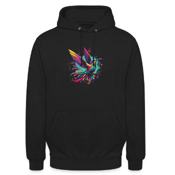 Exotic - Unisex Hoodie - black - Front - Alina (178cm) & Michal (187cm)