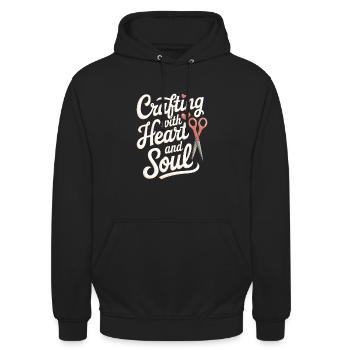 Cardmaker Scrapbooking-kartenherstellungssets Für - Unisex Hoodie - Schwarz - Vorne - Alina (178cm) & Michal (187cm)