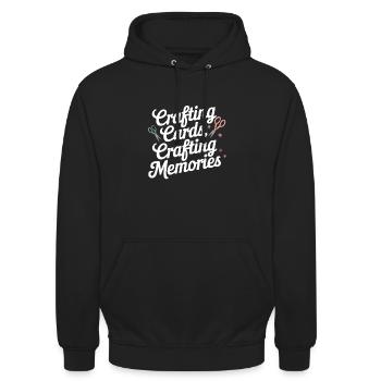 Cardmaker Scrapbooking-kartenherstellungssets Für - Unisex Hoodie - Schwarz - Vorne - Alina (178cm) & Michal (187cm)