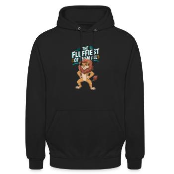 Furry Fandom Enthusiast Cosplay Fun and Fursuiting - Unisex Hoodie - black - Front - Alina (178cm) & Michal (187cm)