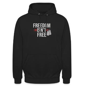 Honor Veterans Day with Patriotism and Military - Unisex Hoodie - black - Front - Alina (178cm) & Michal (187cm)