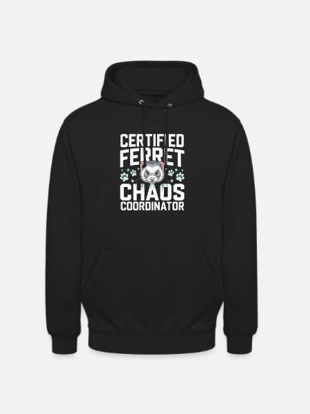 Ferret Owner, Ferret Lover, Sweets - Unisex Hoodie - black