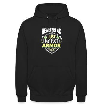 Trennungsermächtigung, Selbstliebe, Neuanfänge - Unisex Hoodie - Schwarz - Vorne - Alina (178cm) & Michal (187cm)