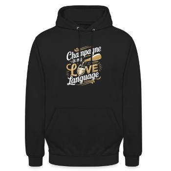 Brunch Kultur Bodenlos Mimosen Liebhaber - Unisex Hoodie - Schwarz - Vorne - Alina (178cm) & Michal (187cm)