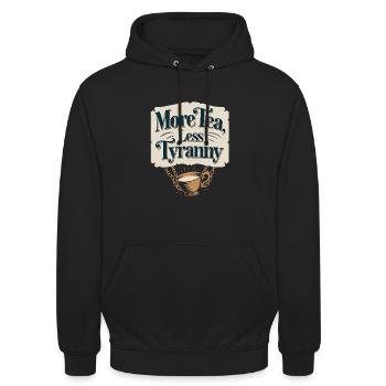 Boston Tea 1773 American Revolution Historic - Unisex Hoodie - Schwarz - Vorne - Alina (178cm) & Michal (187cm)
