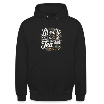 Boston Tea 1773 American Revolution Historic - Unisex Hoodie - Schwarz - Vorne - Alina (178cm) & Michal (187cm)