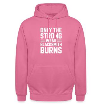 Forge Viking Guerrier Forge nordique Travail du métal - Sweat-shirt à capuche unisexe - rose - Devant - Alina (178cm) & Michal (187cm)