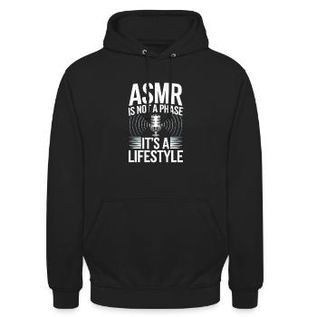 Asmr Creator Relaxation sensorielle Calmant - Sweat-shirt à capuche unisexe - noir - Devant - Alina (178cm) & Michal (187cm)