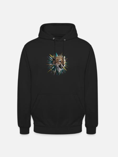 Leopard Raubkatze - Unisex Hoodie - Schwarz