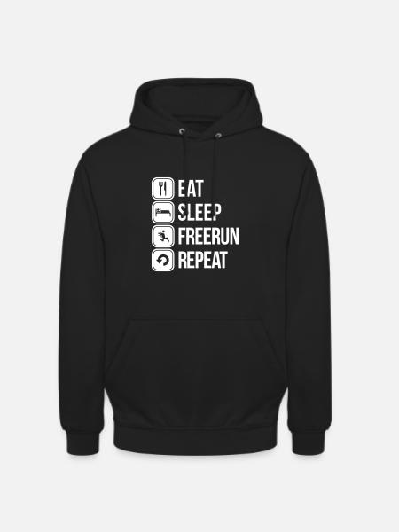 free running - Unisex Hoodie - black