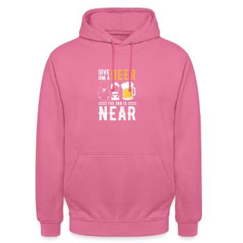 JGA Junggesellenabschied - Unisex Hoodie - Pink - Vorne - Alina (178cm) & Michal (187cm)