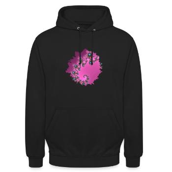 pinklila form - Unisex Hoodie - Schwarz - Vorne - Alina (178cm) & Michal (187cm)