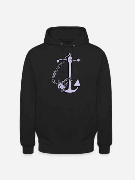 anchor - anker - Unisex Hoodie - Schwarz