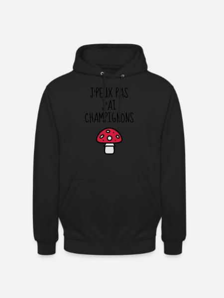 Mushroom / Champignon / Pilz / Picking - Unisex Hoodie - black