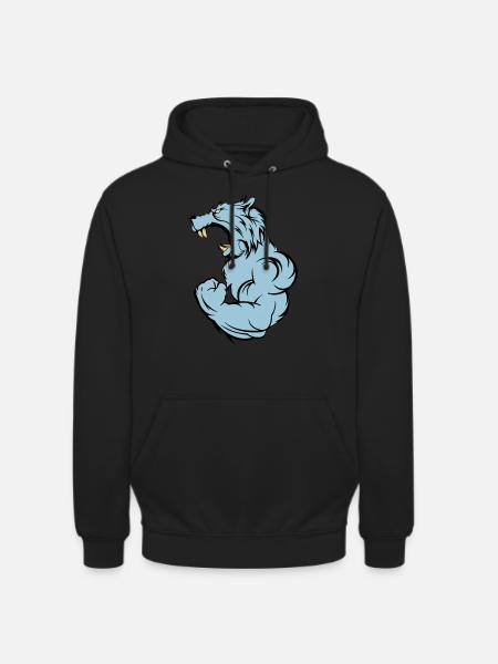 wolf_beast_2 - Sweat-shirt à capuche unisexe - noir