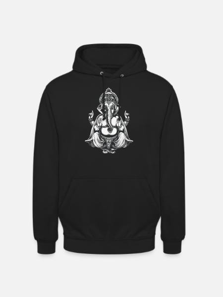 Ganesha deity Hindu - Unisex Hoodie - black