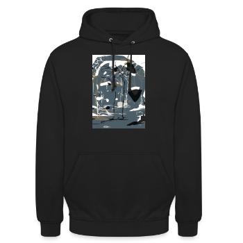 Collection Sketch Art Magic Forest 2 - Unisex Hoodie - black - Front - Alina (178cm) & Michal (187cm)