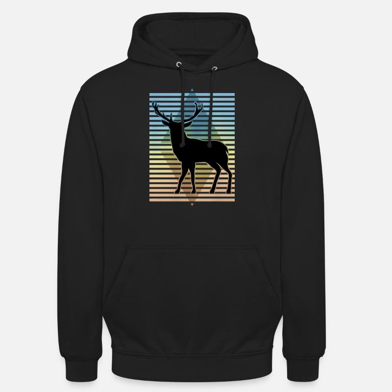 Hirsch - Unisex Hoodie - Schwarz