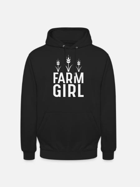 Fille de ferme - Sweat-shirt à capuche unisexe - noir