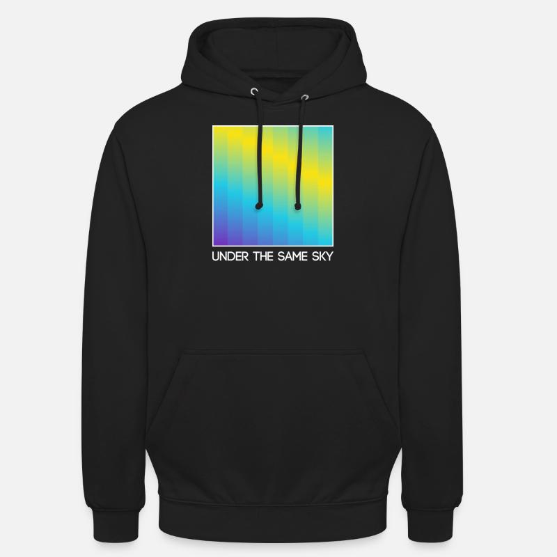 Under The Same Sky Eurovision 2024 Theme inspired - Unisex Hoodie - black