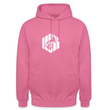 Hornist Waldhorn - Unisex Hoodie - Pink - Vorne - Alina (178cm) & Michal (187cm)