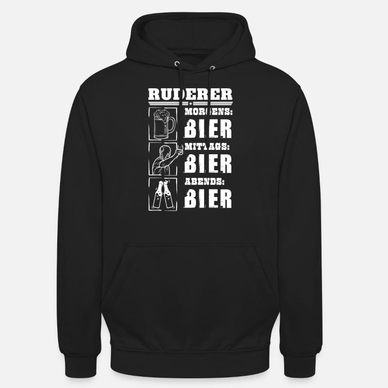 Mon quotidien de rameur - Sweat-shirt à capuche unisexe - noir
