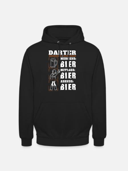Mon quotidien de dard - Sweat-shirt à capuche unisexe - noir
