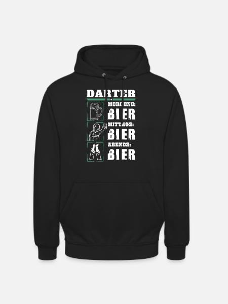 Mon quotidien de dard - Sweat-shirt à capuche unisexe - noir