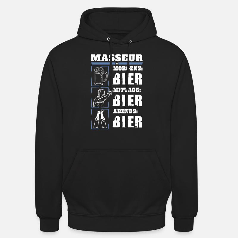 Mon quotidien de masseur - Sweat-shirt à capuche unisexe - noir