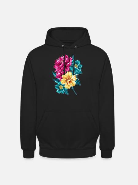 Blumenstrauß - Unisex Hoodie - Schwarz