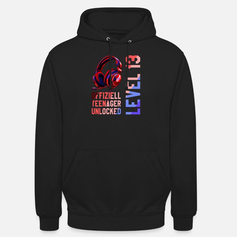 Garçon de 13e anniversaire - Sweat-shirt à capuche unisexe - noir