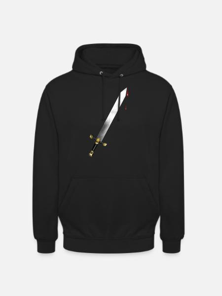 Épée de sang - Sweat-shirt à capuche unisexe - noir