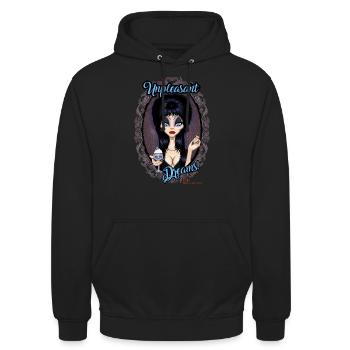 Elvira Dark Lady - Unisex Hoodie - Schwarz - Vorne - Alina (178cm) & Michal (187cm)