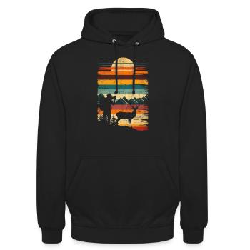 Fotografie Naturfotografie Spiegelreflexkamera - Unisex Hoodie - Schwarz - Vorne - Alina (178cm) & Michal (187cm)