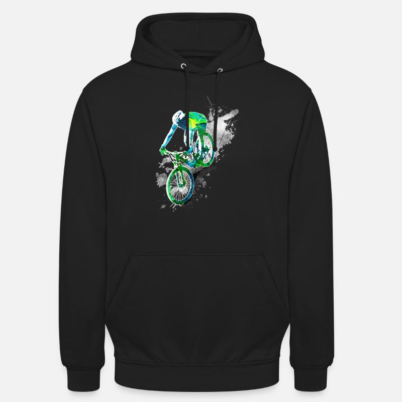 Downhill action - Sweat-shirt à capuche unisexe - noir