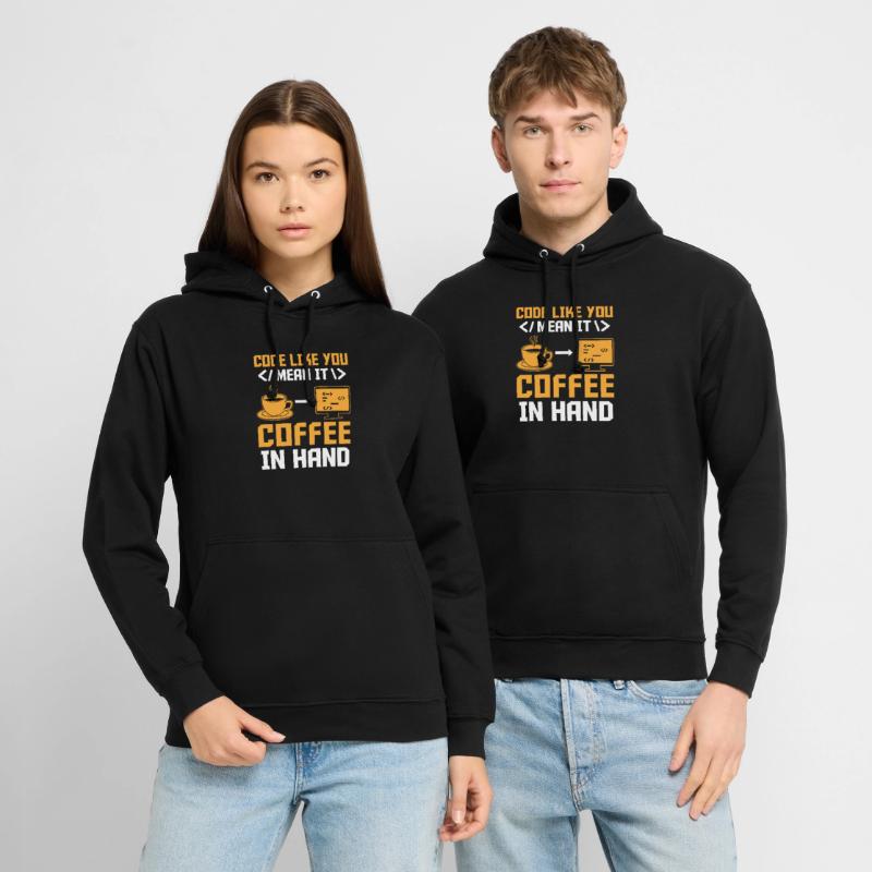Kaffee-Codierung Programmierer Programmierer Entwickler Nerd Coff Unisex Hoodie