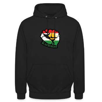 free kurd - Unisex Hoodie - Schwarz - Vorne - Alina (178cm) & Michal (187cm)
