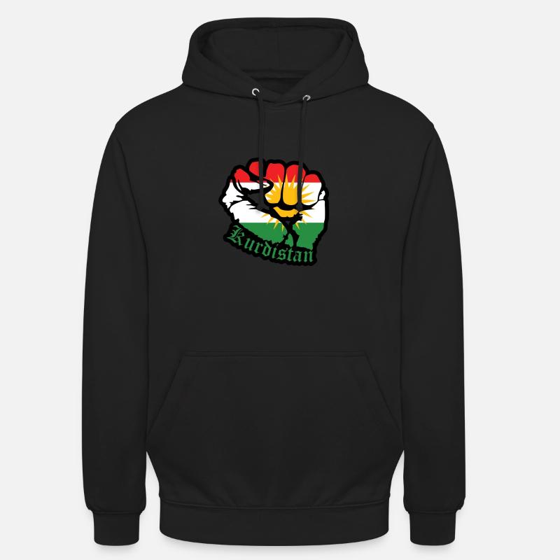 Kurde libre - Sweat-shirt à capuche unisexe - noir