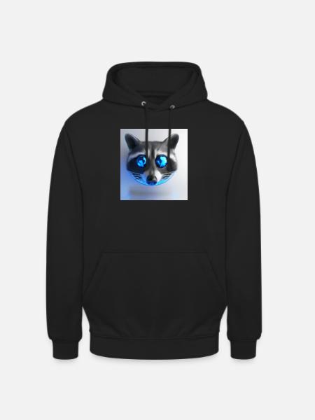 Raton laveur collectionneur de saphir - Sweat-shirt à capuche unisexe - noir
