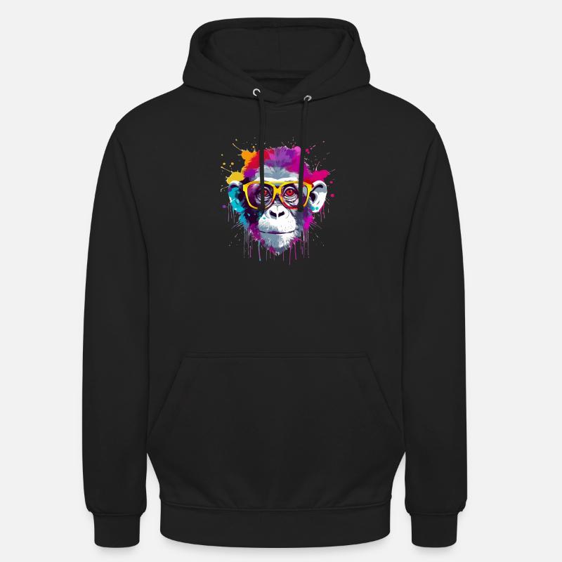 Ben le singe - Sweat-shirt à capuche unisexe - noir