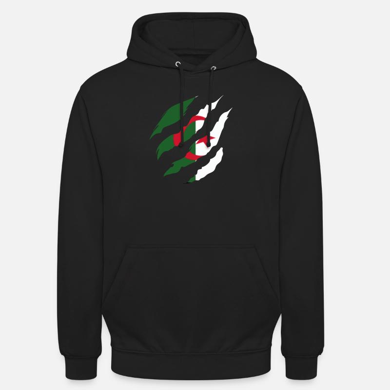 Algerische Flagge - Algerische Geschenkidee - Unisex Hoodie - Schwarz