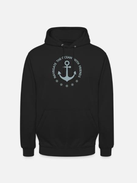 Anker - Unisex Hoodie - Schwarz