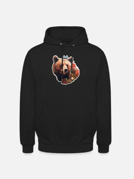 Bear in the wild - Unisex Hoodie - black