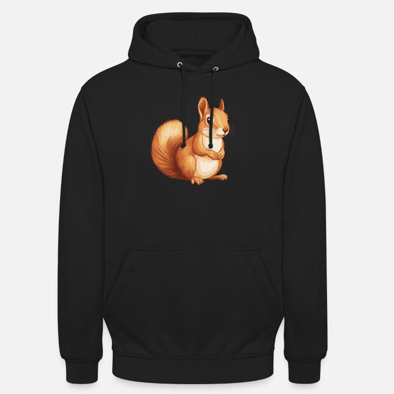 Eichhörnchen - Unisex Hoodie - Schwarz
