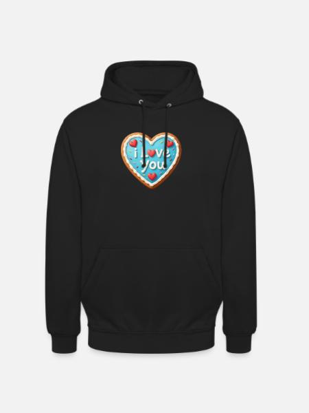 Valentine's Day Heart Gift Valentine's Day - Unisex Hoodie - black