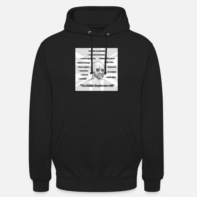 PROBRITAIN3 - Sweat-shirt à capuche unisexe - noir
